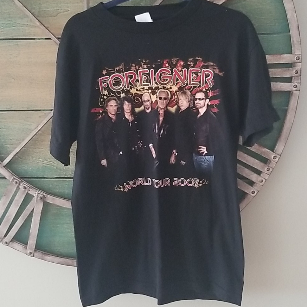 Foreigner world tour 2007 tee shirt